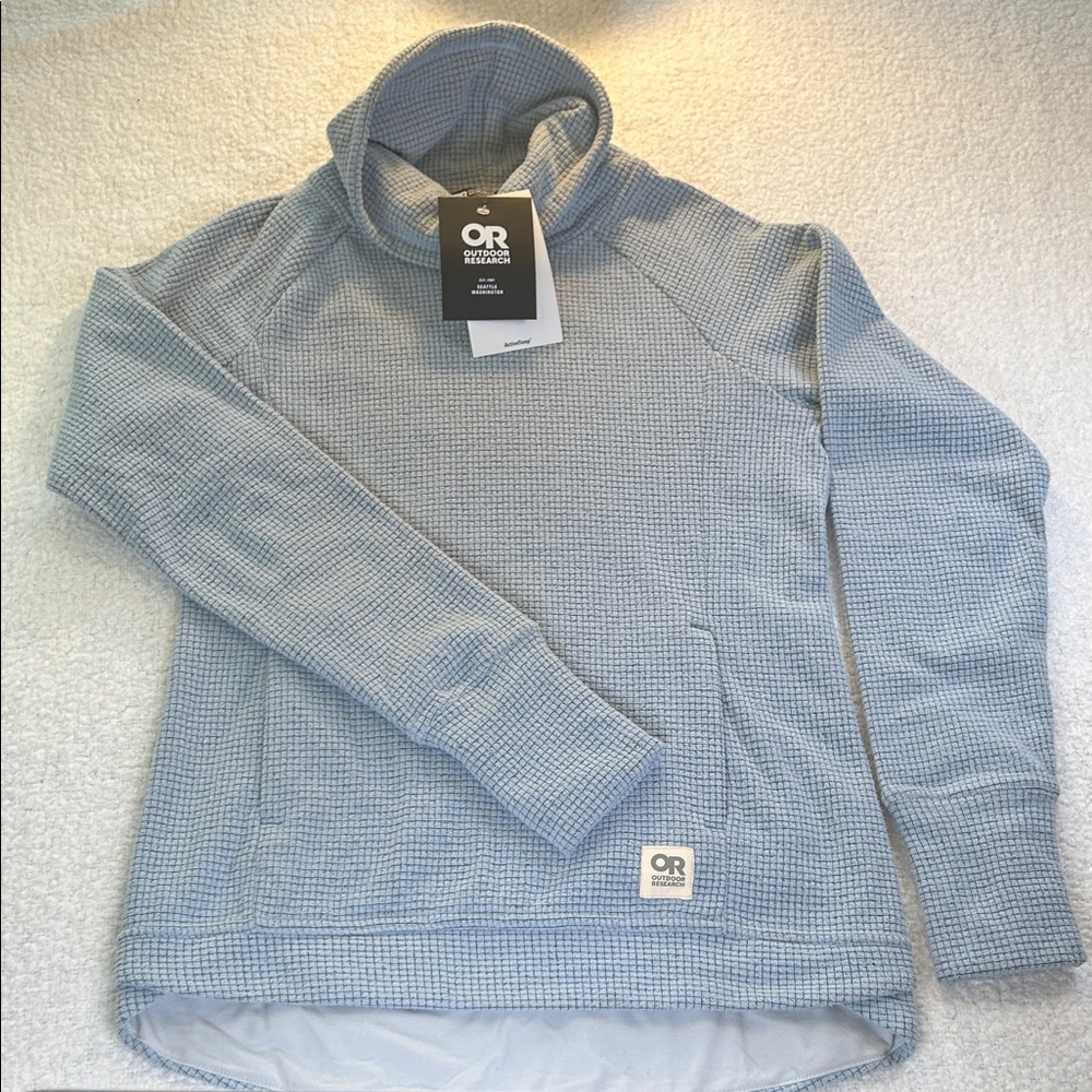 OUTDOOR RESEARCH TRAIL MIX COWL PULLOVER NWT in Arctic Blue XS - Picture 2 of 10